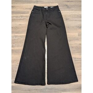 FRAME Le Palazzo Black Wide Leg Jeans Womens Size‎ 29